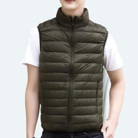 Mia | Damen Puffer Vest leichte gesteppte Steppweste mit Reißverschluss – Grün