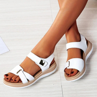 Damen Sandalen mit gepolsterter Innensohle | Bequeme – Weiß