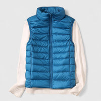 Mia | Damen Steppweste leichte Puffer Vest Women Übergangsjacke – Himmelblau