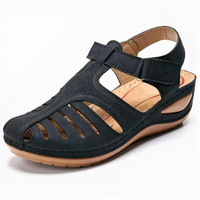 Damen stützende Walkingsandalen | Bequeme – Schwarz