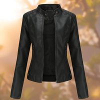 Damen stylische Bikerjacke | Abend – Schwarz