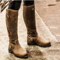 Damen stylische Hochstiefel | Wasserdichte – Braun