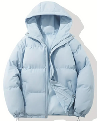 Damen trendige gefütterte Winterjacke | Warme – Hellblau