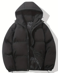 Damen trendige gefütterte Winterjacke | Warme – Schwarz