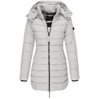Damen warme Winter-Daunenjacke | Wasserdicht – Grau
