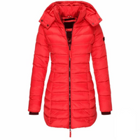 Damen warme Winter-Daunenjacke | Wasserdicht – Rot
