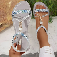 Juliana | Geflochtene Sandalen für Frauen – Puderblau