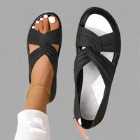 Adelina | Bequeme Orthopädische Sandalen – Schwarz