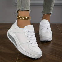 Sommer-Sneaker für Damen - Trendige bequeme Schuhe für Einlagen – Weiß