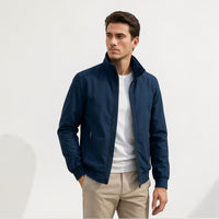 Denver | Herren Klassische Reißverschluss Jacke – Blau