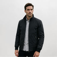 Denver | Herren Klassische Reißverschluss Jacke – Schwarz