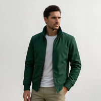 Denver | Herren Klassische Reißverschluss Jacke – Grün