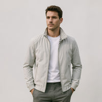 Denver | Herren Klassische Reißverschluss Jacke – Grau