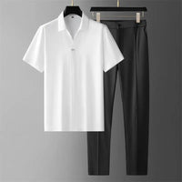 BJÖRN - SET AUS HEMD UND GERADER HOSE – Weiß