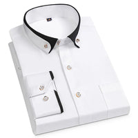 Sommerliches Business Hemd für Herren - Stylisches Stretch Hemd im Slim Fit – Weiß