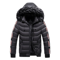 Bergjacke mit Pelzkapuze - ROMMEL – Schwarz
