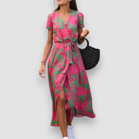Louis | Geblümtes Kleid – Rosa