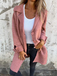 Demi | Casual-Langmantel – Hellrosa