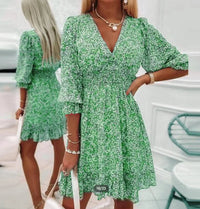 Blumen Kleid – Grün