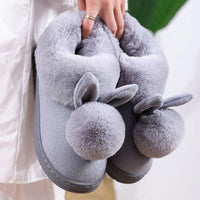 Benni - Flauschige Winterschuhe – Grau
