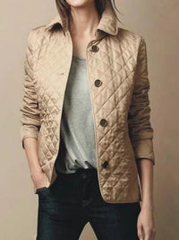 Alexa - Elegante Seidenjacke – Braun