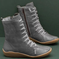 Eyandrae | Der strapazierfähigste Winterstiefel aus Naturleder – Stil und Komfort für kalte Tage – Grau