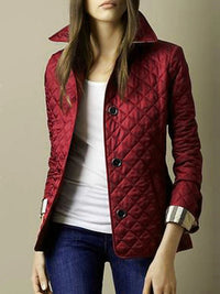 Alexa - Elegante Seidenjacke – Weinrot