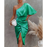 Eula - Elegantes Midi-Kleid – Grün