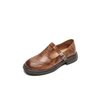 Verda - Eleganter Leder-Schuh – Braun