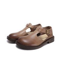 Serena® | Colette Leder Mary Janes – Kaffee