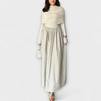 Jessica - Entspanntes Plissee-Kleid – Weiß