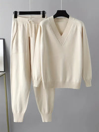 Nisma - Zweiteiliges Set Mit Langen Ärmeln – Beige