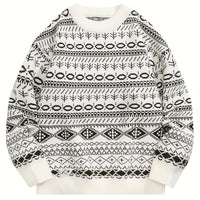 Henry | Vintage Isländischer Pullover – Weiß