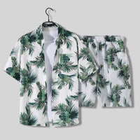 Frank | Herren Tropical Sommerhemd Set – Grün