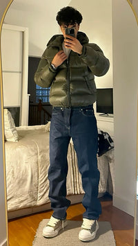 James | Herren Casual Kapuzen Steppjacke – Grün