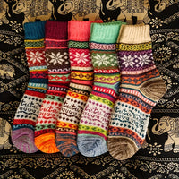 Tessa | Vintage Socken – Fünf Paare in gemischten Farben
