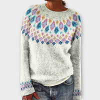 Devyn - Lässiger & kuscheliger Pullover – Weiß