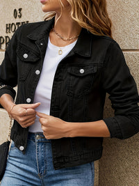 Hyvora | Stylische Denim-Jacke – Schwarz