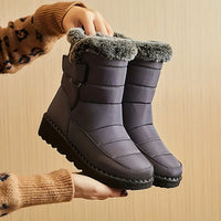 Yielitha | Wasserdichte Anti-Rutsch-Winterstiefel – Grau