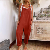 Janine Zeitlose Jumpsuit - Entspannte Eleganz – Rot