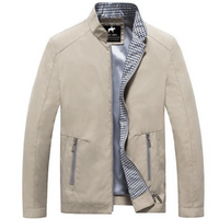 Elegante Frühlingsjacke für Herren | Wasserdichte – Khaki