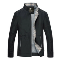 Elegante Frühlingsjacke für Herren | Wasserdichte – Schwarz