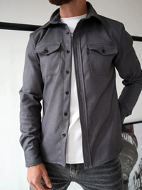 Elegante moderne Herrenjacke | Ultraleichte – Dunkelgrau