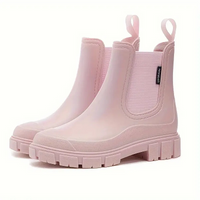 Elegante wasserdichte Regenstiefel für Damen | Bequem – Rosa