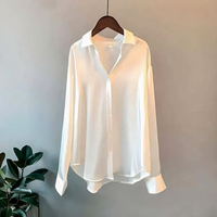 Elegantes Business-Hemd für Damen | Langarm – Weiß