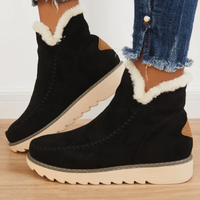 Elfriede | Moderne Plateau Stiefeletten – Schwarz