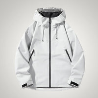 Elias | Herren Technische Wasserdichte Softshelljacke – Weiß