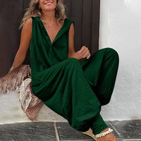 Jhasmine - Eleganter Overall für Damen – Dunkelgrau