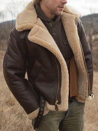 Roland | Herren Klassische Gefütterte Fliegerjacke – Standard