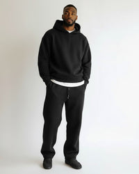 Bernd | Herren Oversized Hoodie Zweiteiler Set – Schwarz